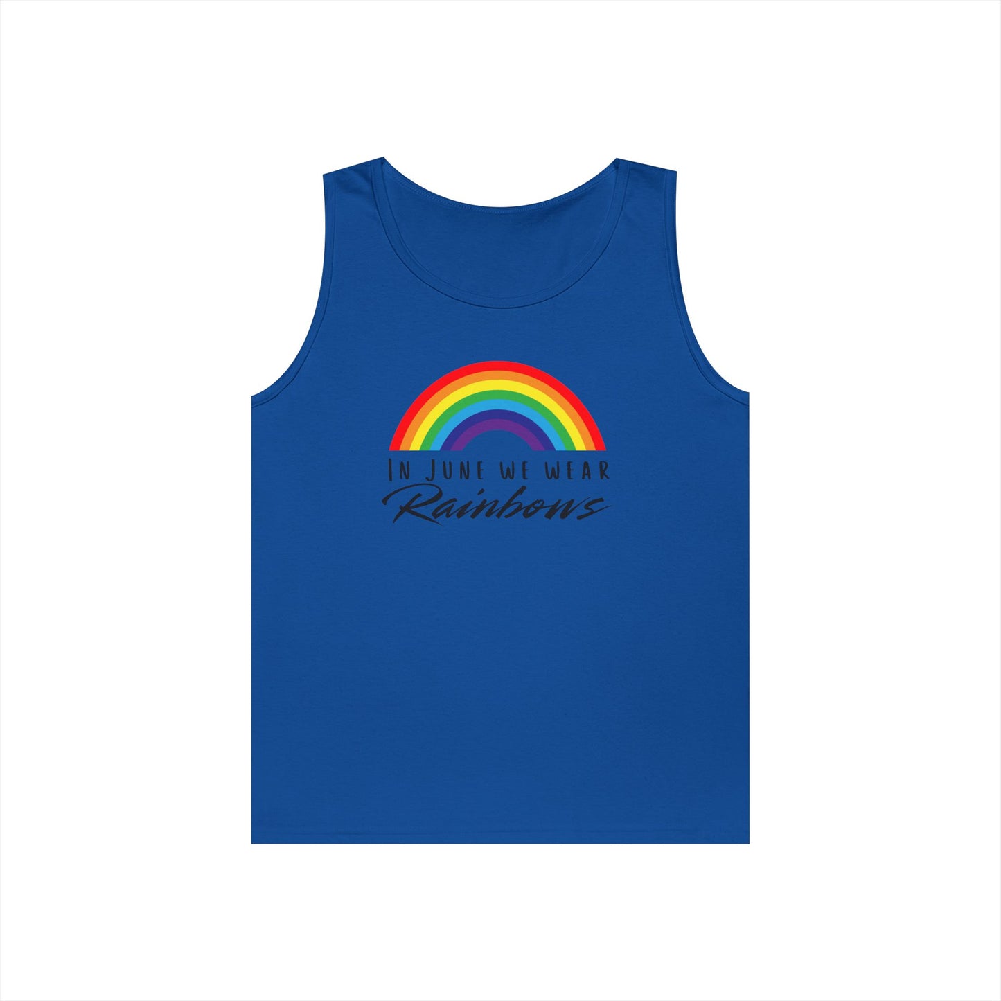 In June We Wear Rainbows Unisex Heavy Cotton Tank Top
