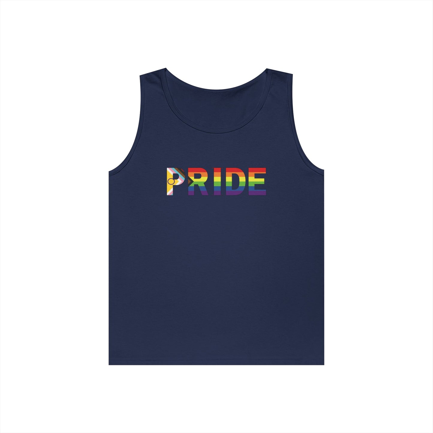 Inclusive Rainbow PRIDE Unisex Heavy Cotton Tank Top