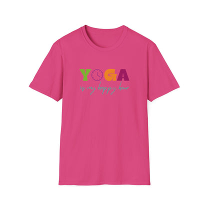 Yoga Is My Happy Hour Unisex Softstyle T-Shirt