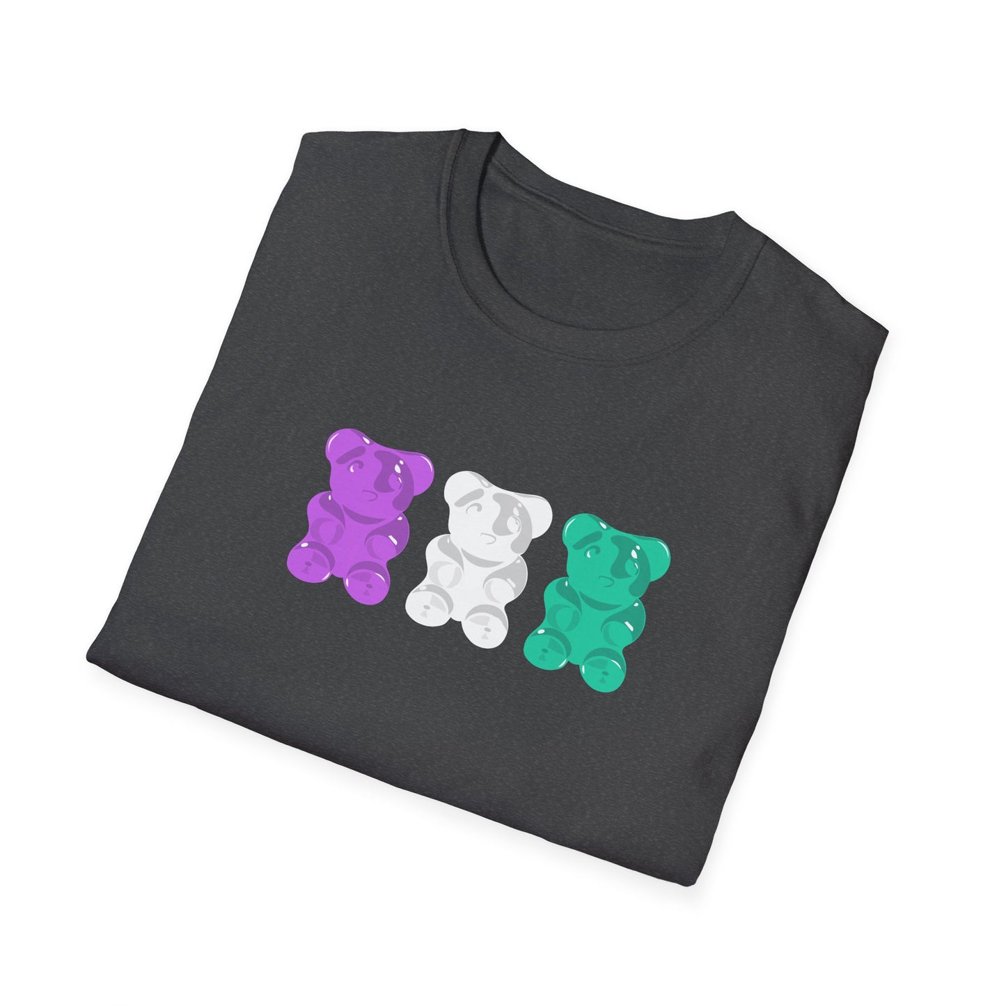 Genderqueer Pride Gummy Bears Unisex Softstyle T-Shirt