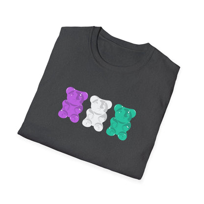 Genderqueer Pride Gummy Bears Unisex Softstyle T-Shirt