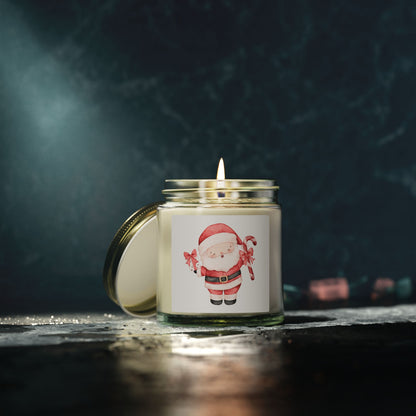 Santa Claus Scented Candles, Coconut Apricot Wax (4oz, 9oz)