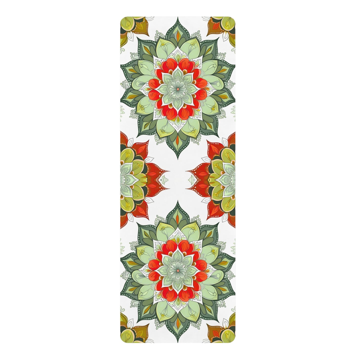 Floral Mandala Rubber Yoga Mat