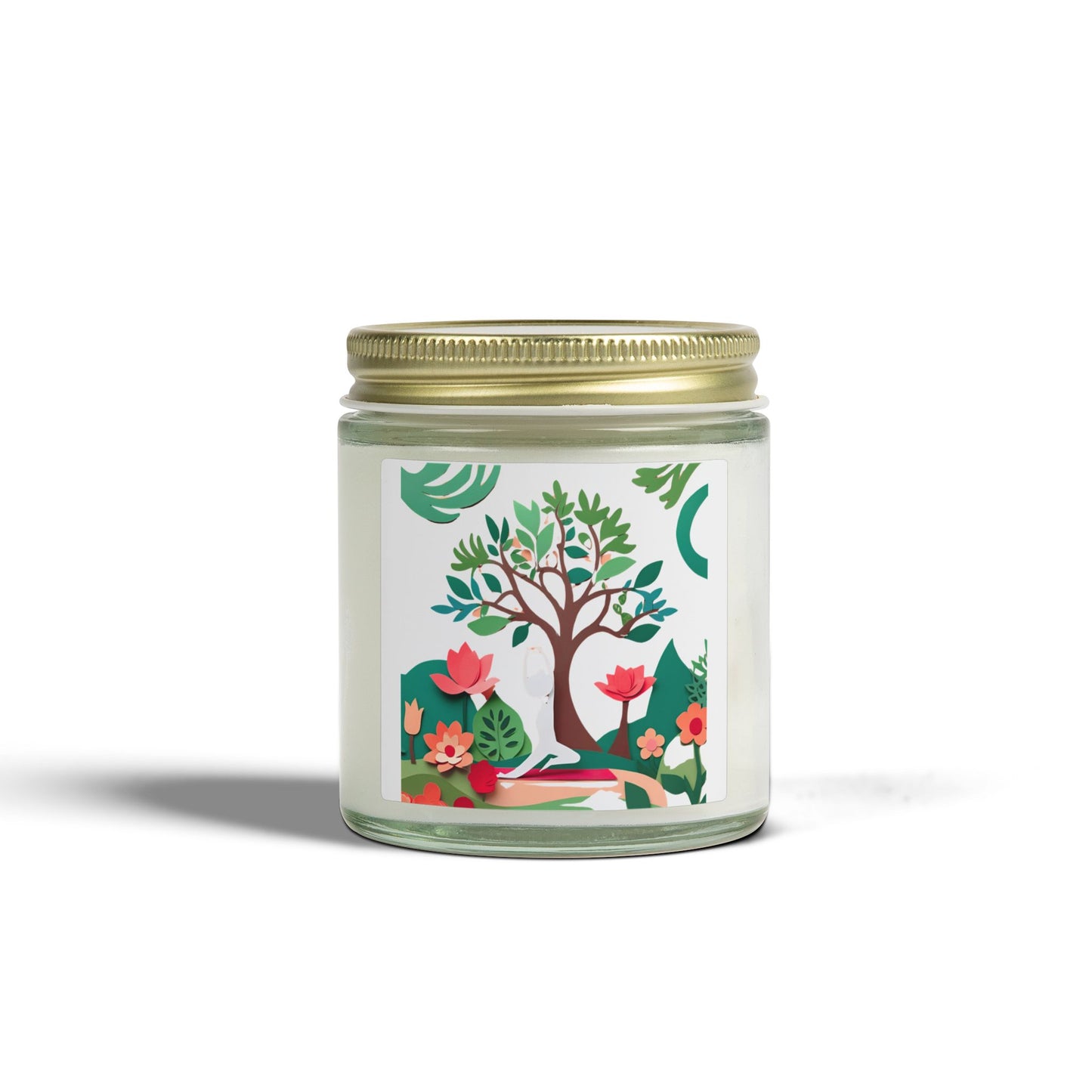 Garden of Mindfulness Scented Candles, Coconut Apricot Wax (4oz, 9oz)