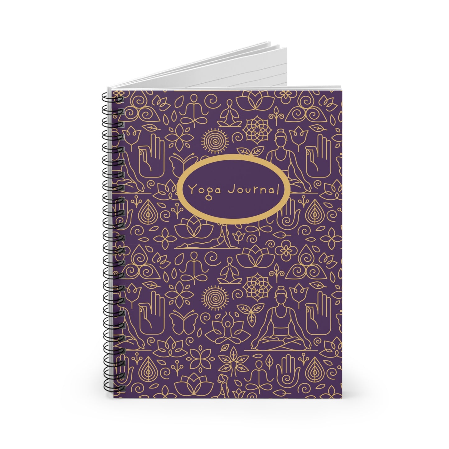 Yoga Journal Spiral Notebook - Ruled Line