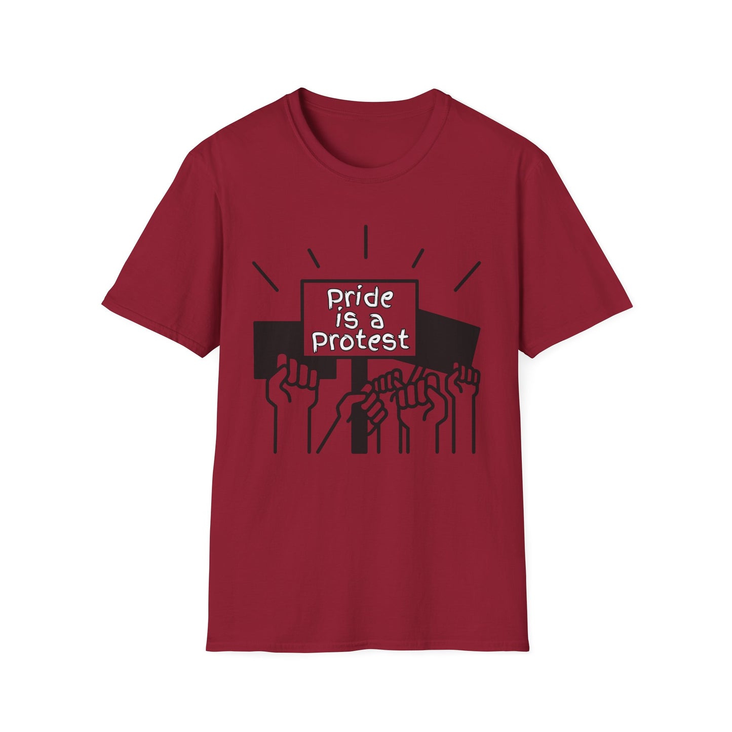 Pride Is A Protest Unisex Softstyle T-Shirt