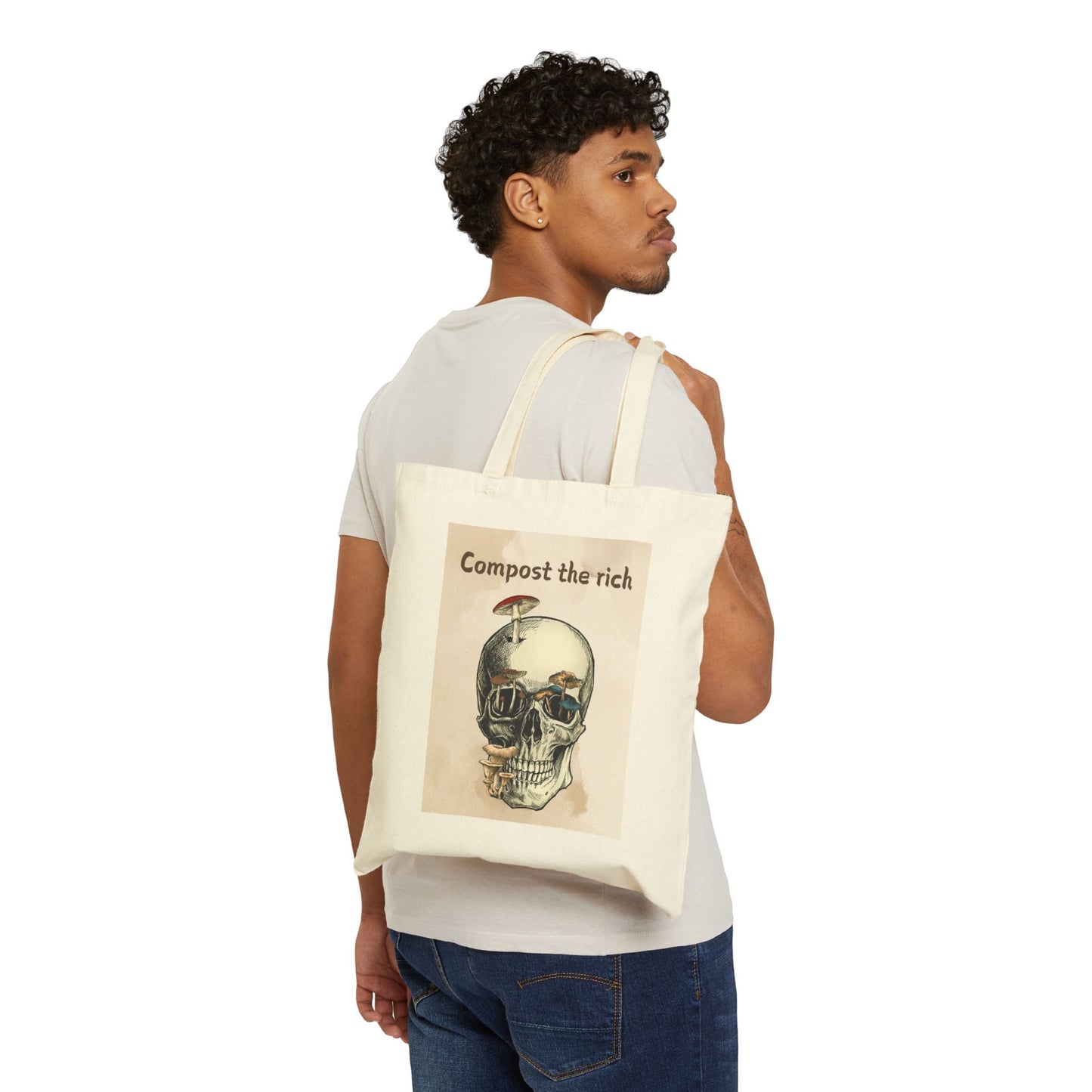Compost the Rich Cotton Canvas Tote Bag