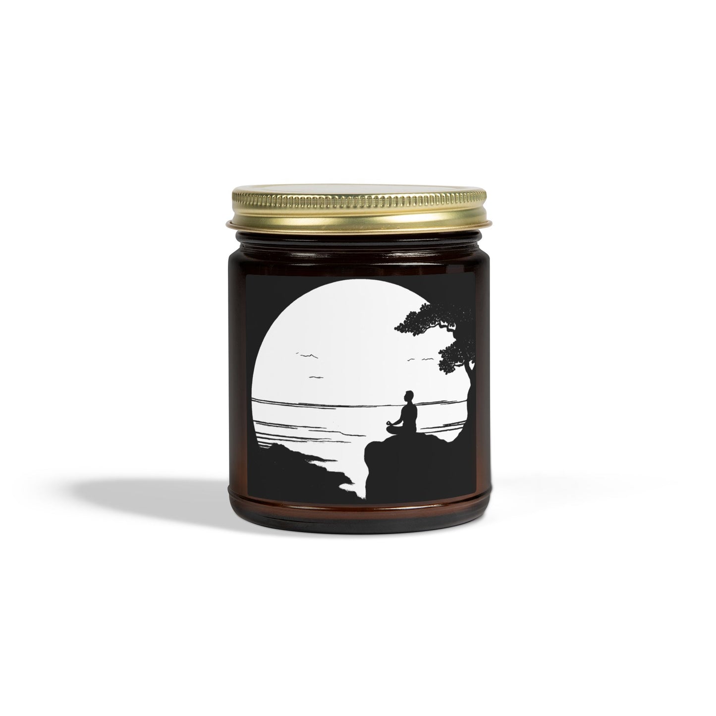 Lakeside Meditation Scented Candles, Coconut Apricot Wax (4oz, 9oz)