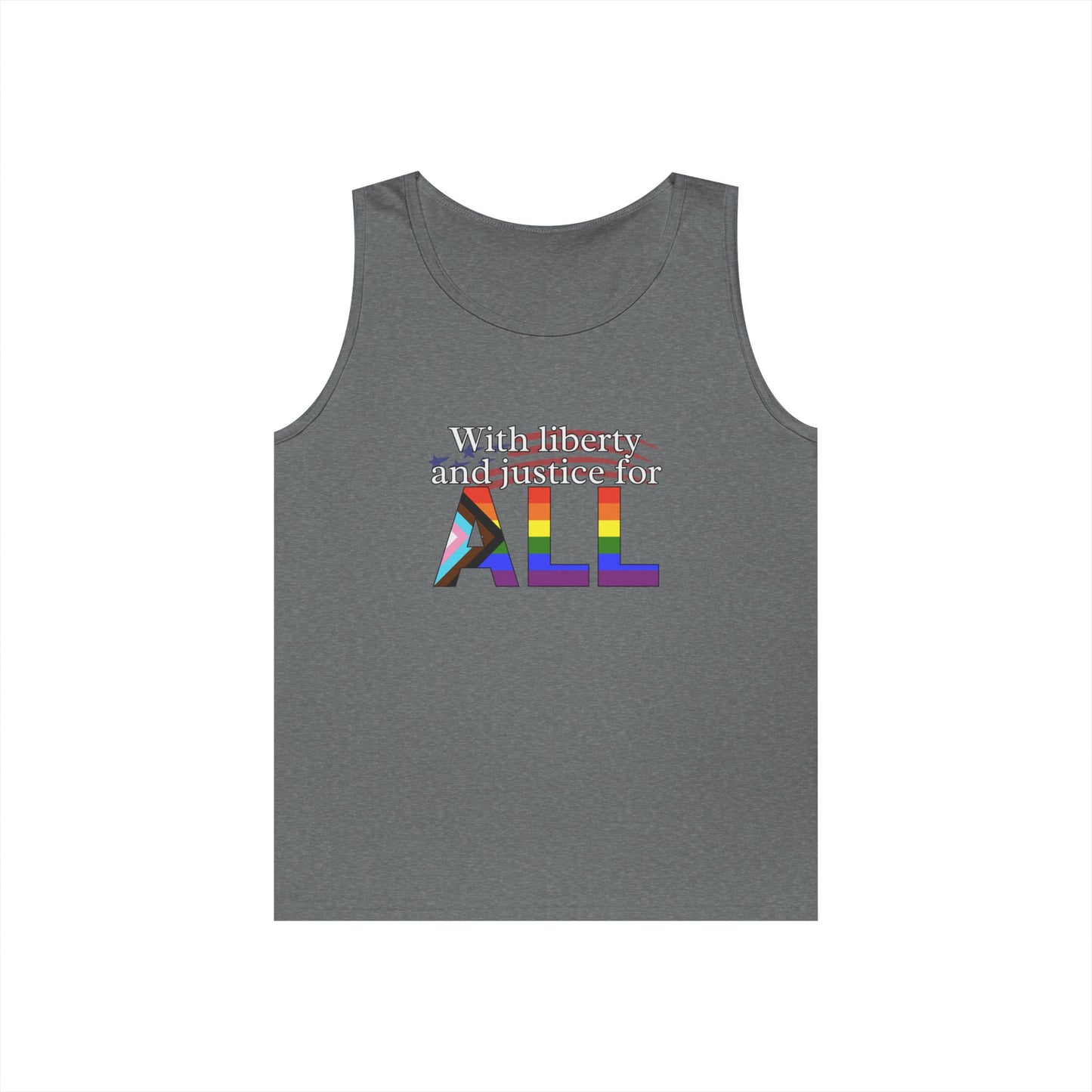 With Liberty and Justice for ALL Unisex Heavy Cotton Tank Top