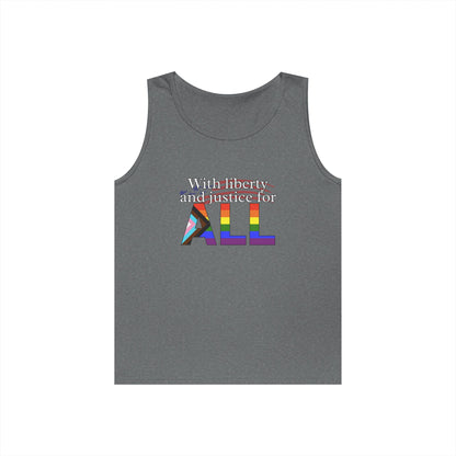 With Liberty and Justice for ALL Unisex Heavy Cotton Tank Top