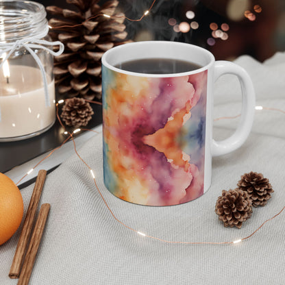 Watercolor Galaxy Ceramic Mug, (11oz, 15oz)