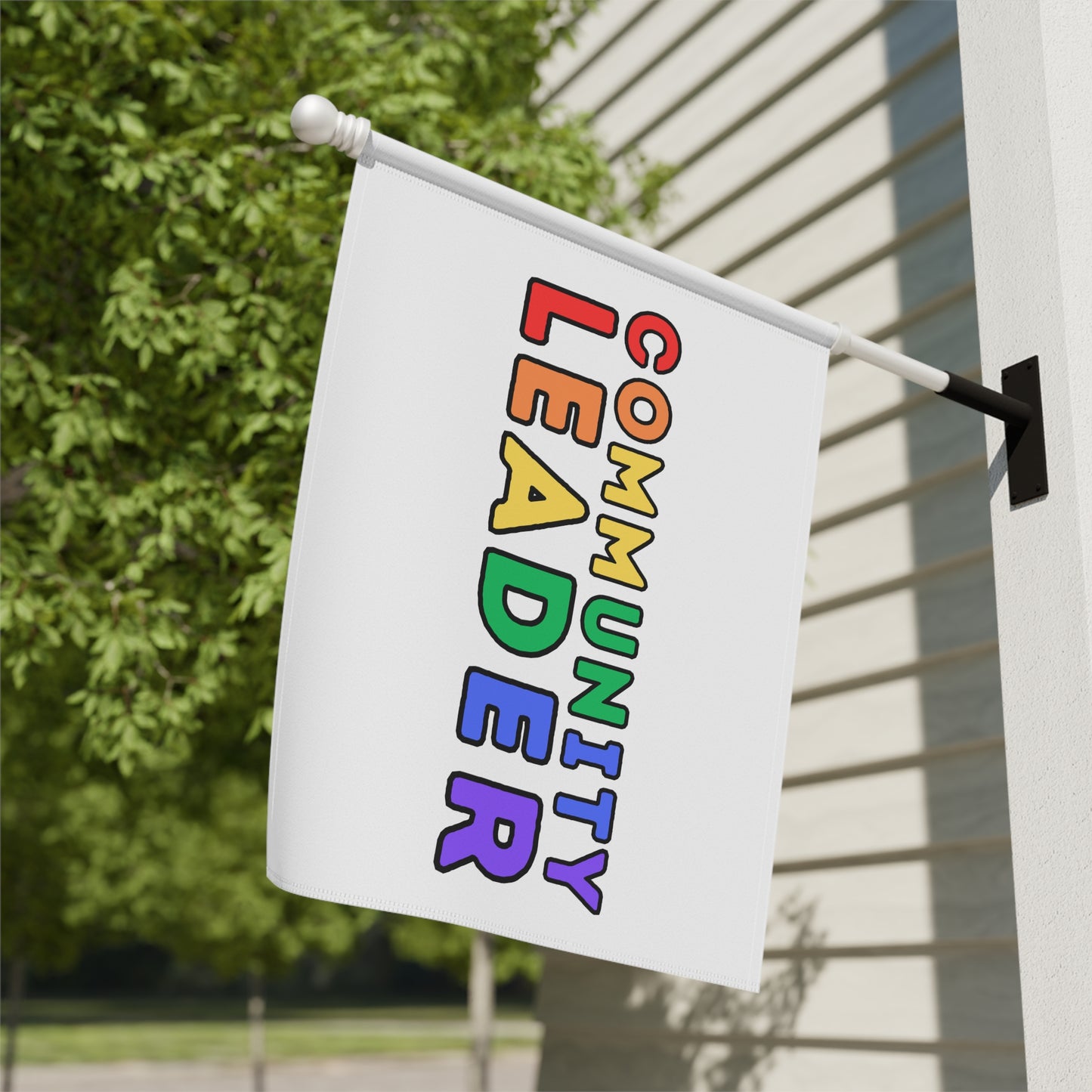 Community Leader Rainbow Garden Flag