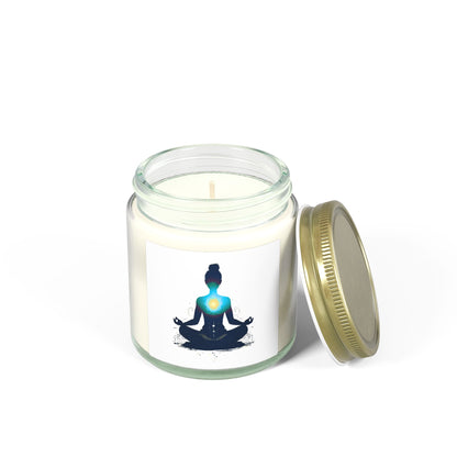 Heart of Yoga Scented Candles, Coconut Apricot Wax (4oz, 9oz)