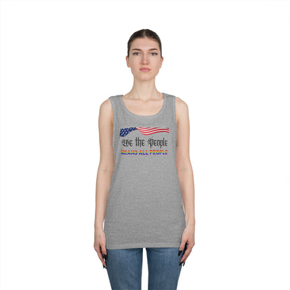 We the People Means All People Unisex Heavy Cotton Tank Top