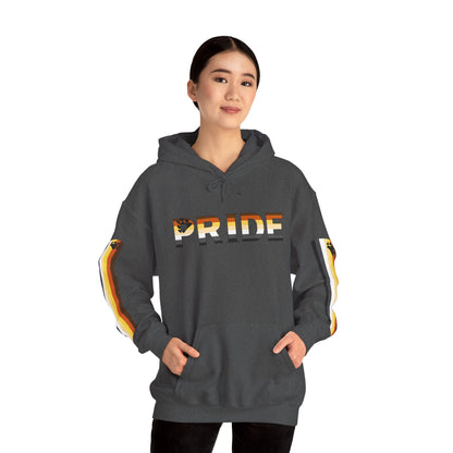 Bear Pride Flag Sleaves Unisex Heavy Blend™ Hooded Sweatshirt