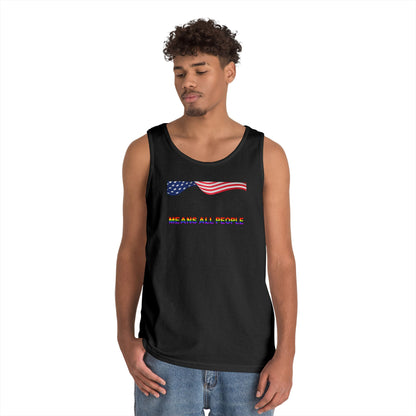 We the People Means All People Unisex Heavy Cotton Tank Top