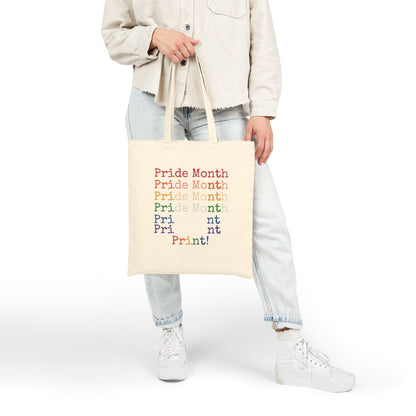Pride Month PRINT Pride Canvas Tote