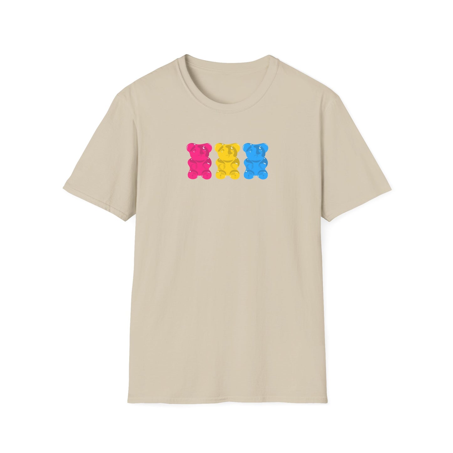 Pansexual Pride Gummy Bears Unisex Softstyle T-Shirt