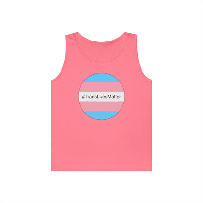 Trans Lives Matter Unisex Heavy Cotton Tank Top