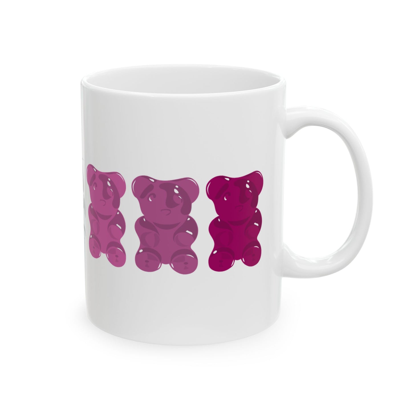 Lesbian Pride Gummy Bears Coffee Mug (11oz/15oz)