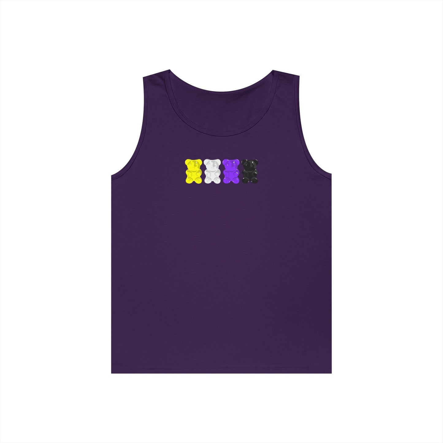 Nonbinary Pride Gummy Bears Unisex Heavy Cotton Tank Top