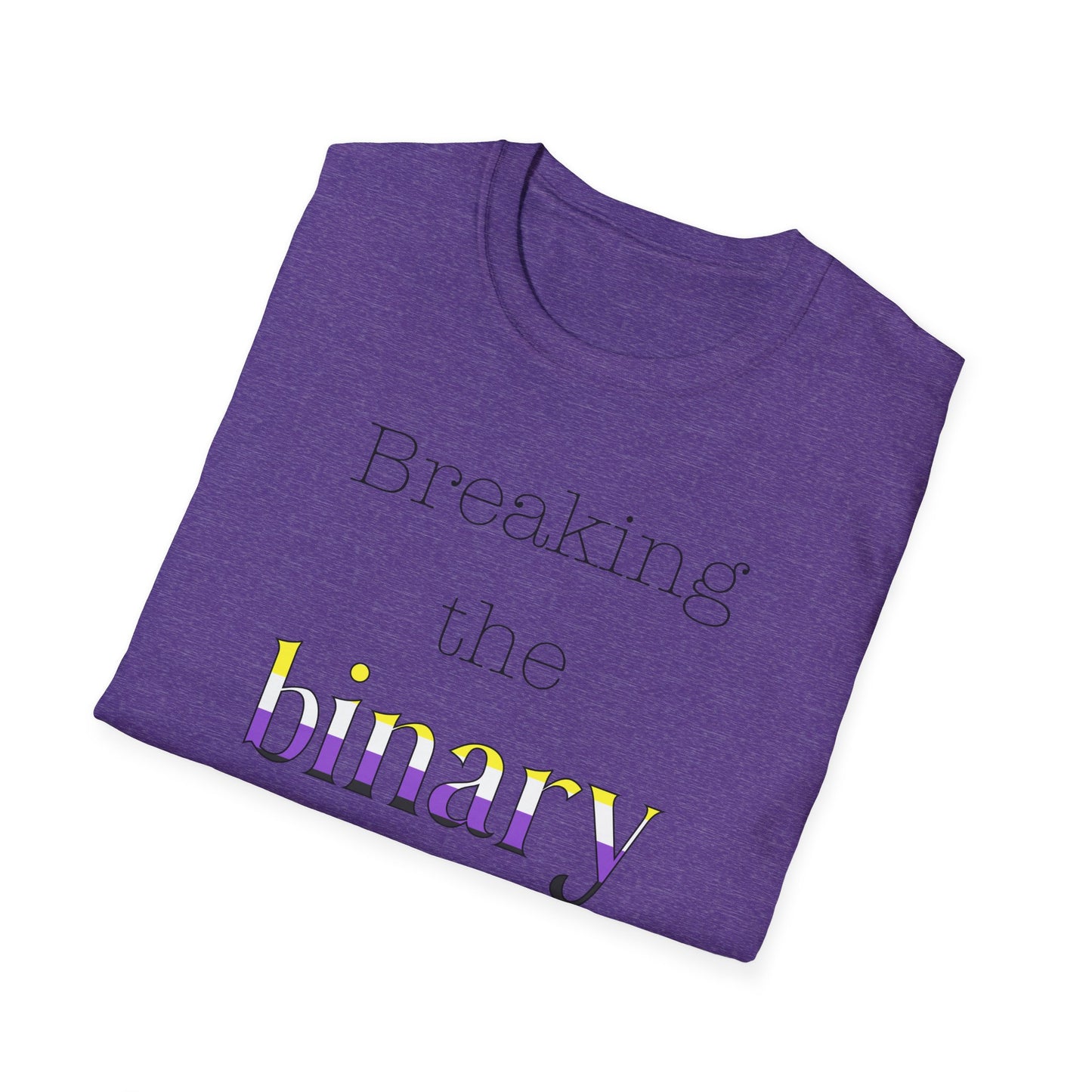 Breaking the Binary Pride Unisex Softstyle T-Shirt