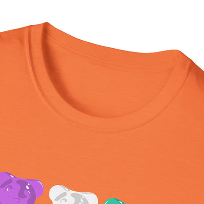 Genderqueer Pride Gummy Bears Unisex Softstyle T-Shirt