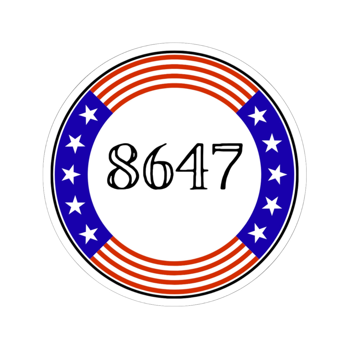 86 47 Kiss-Cut Stickers