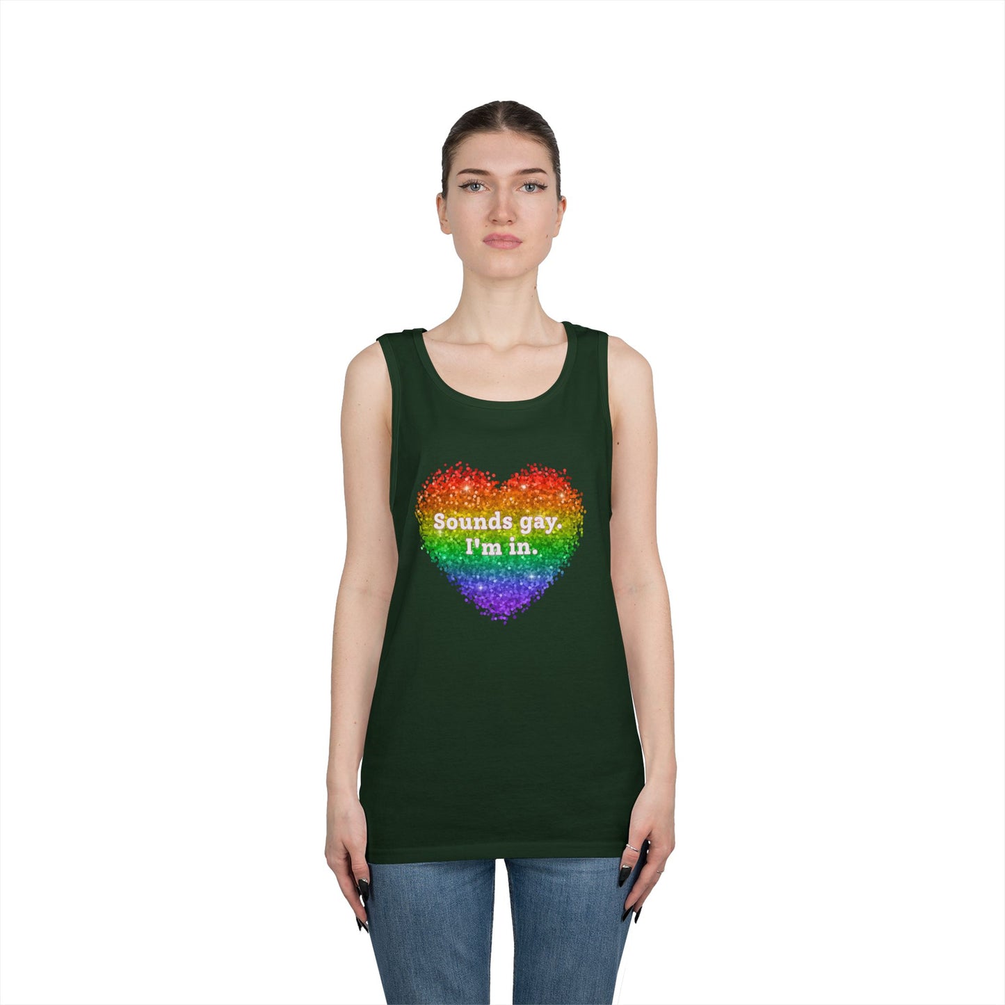 Sounds Gay I'm In Unisex Heavy Cotton Tank Top