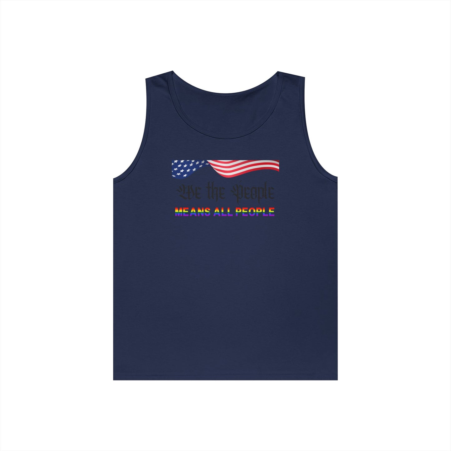 We the People Means All People Unisex Heavy Cotton Tank Top