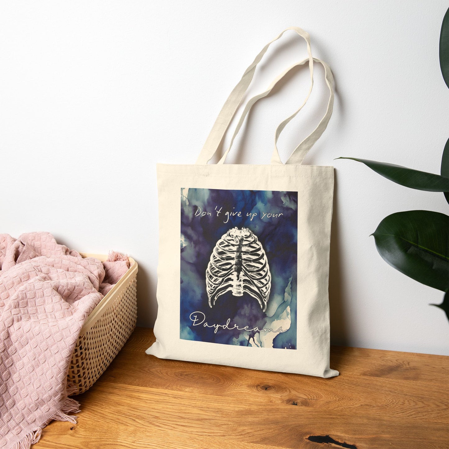 Don't Give Up On Your Daydreams Cotton Canvas Tote Bag