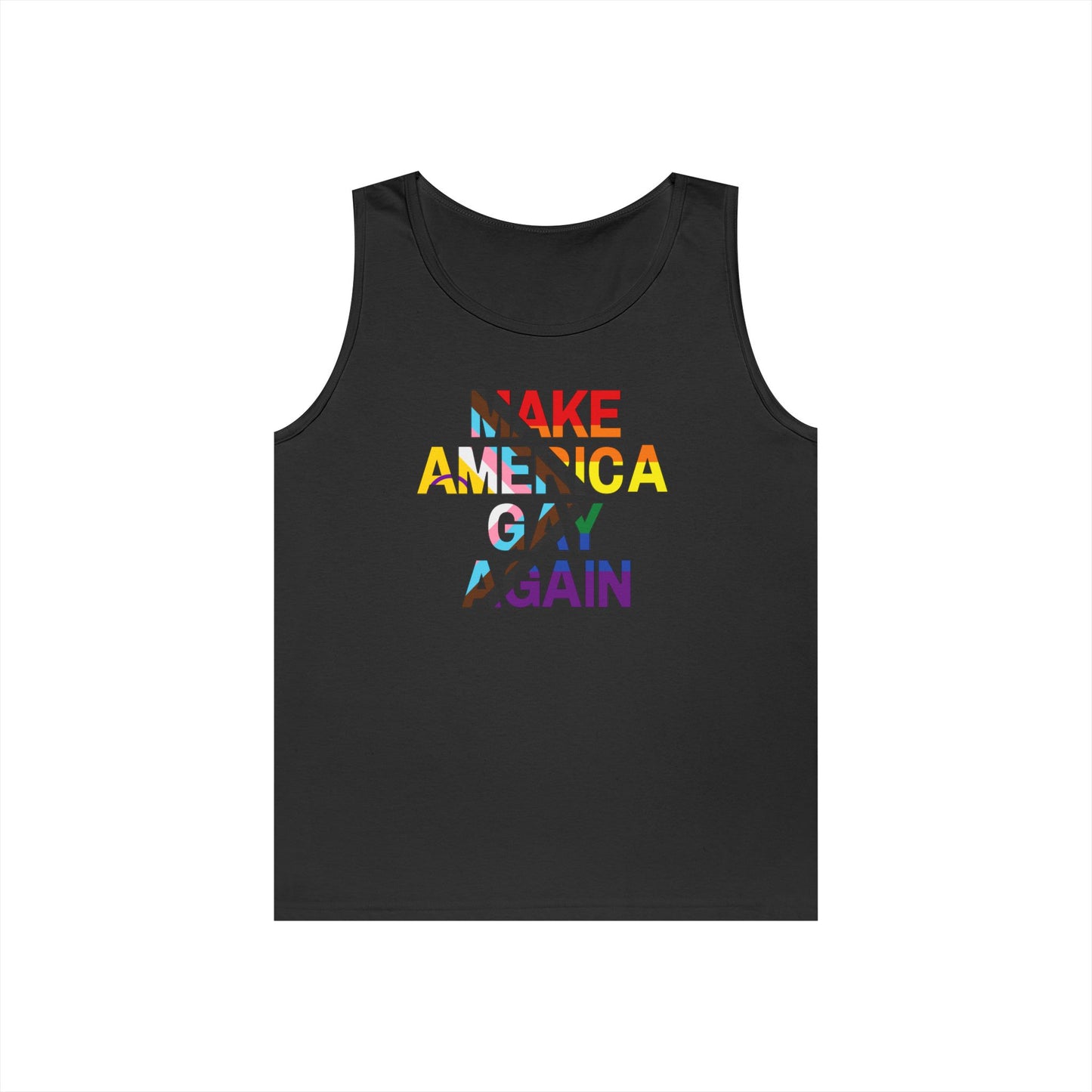 MAGA Make America Gay Again Unisex Heavy Cotton Tank Top