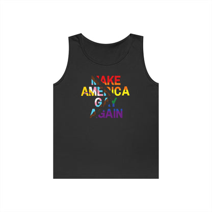 MAGA Make America Gay Again Unisex Heavy Cotton Tank Top