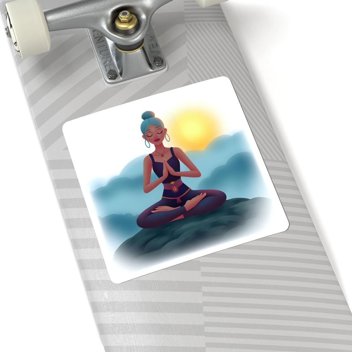 Cloud Meditation Kiss-Cut Stickers