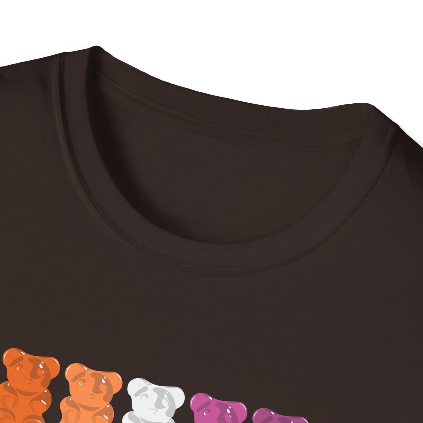 Lesbian Pride Gummy Bears Unisex Softstyle T-Shirt