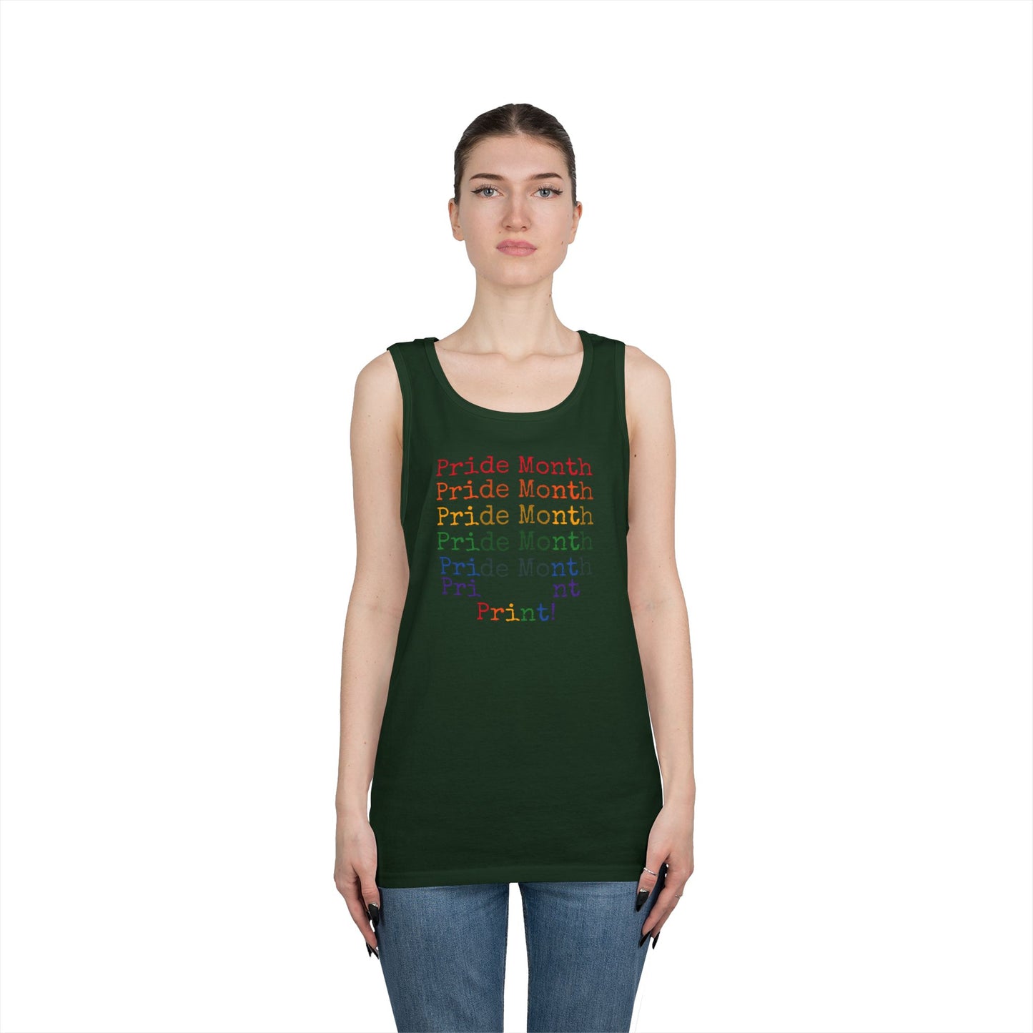 Pride Month PRINT Unisex Heavy Cotton Tank Top