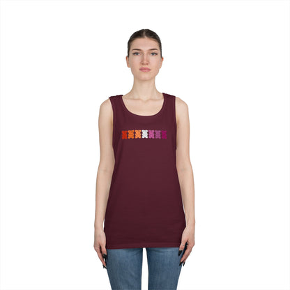 Lesbian Pride Gummy Bears Unisex Heavy Cotton Tank Top