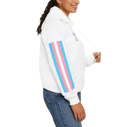 Trans Pride Flag Sleaves Unisex Heavy Blend™ Hooded Sweatshirt