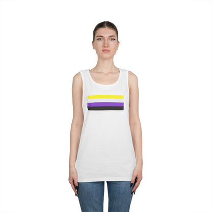 Nonbinary Pride Flag Unisex Heavy Cotton Tank Top