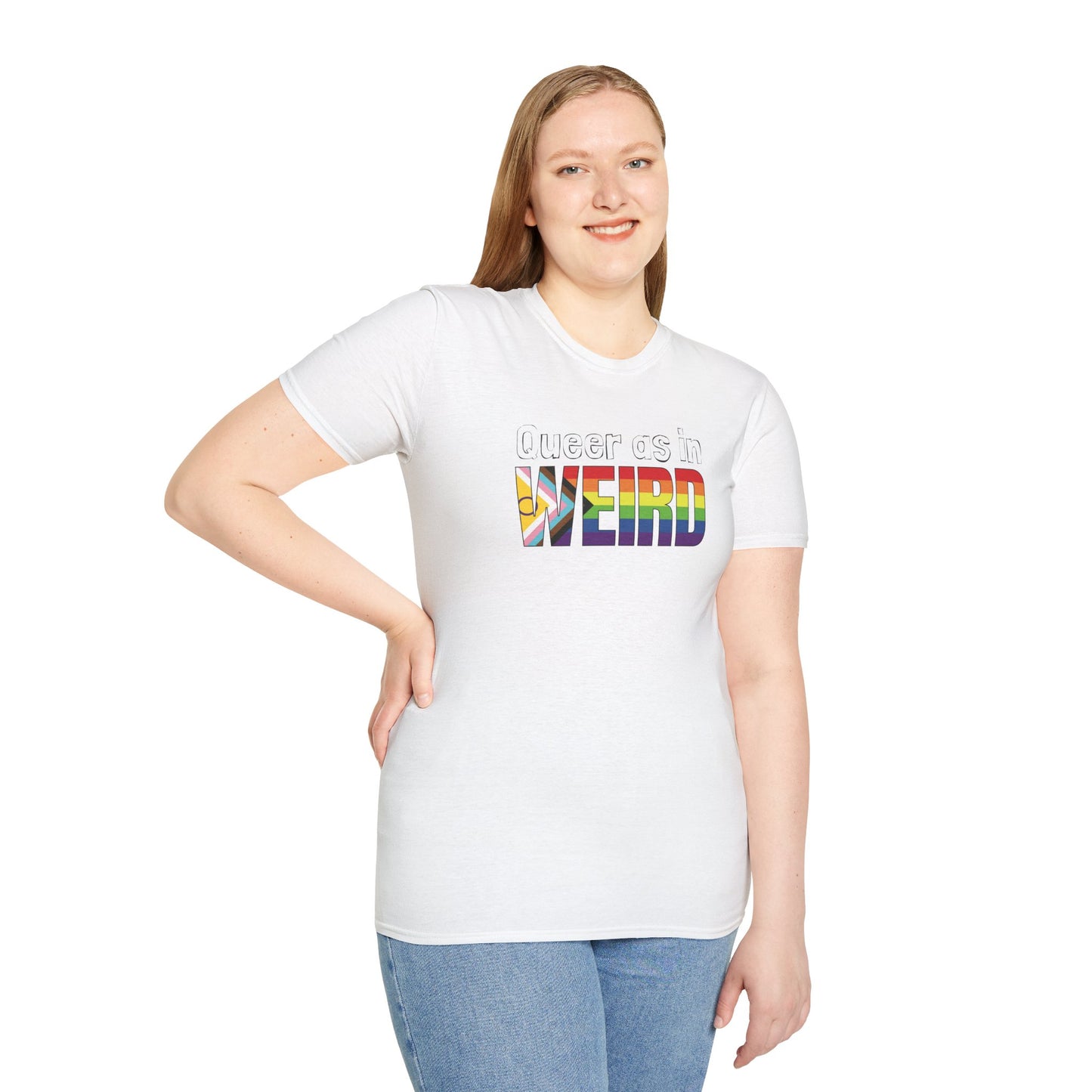 Queer As In Weird Unisex Softstyle T-Shirt