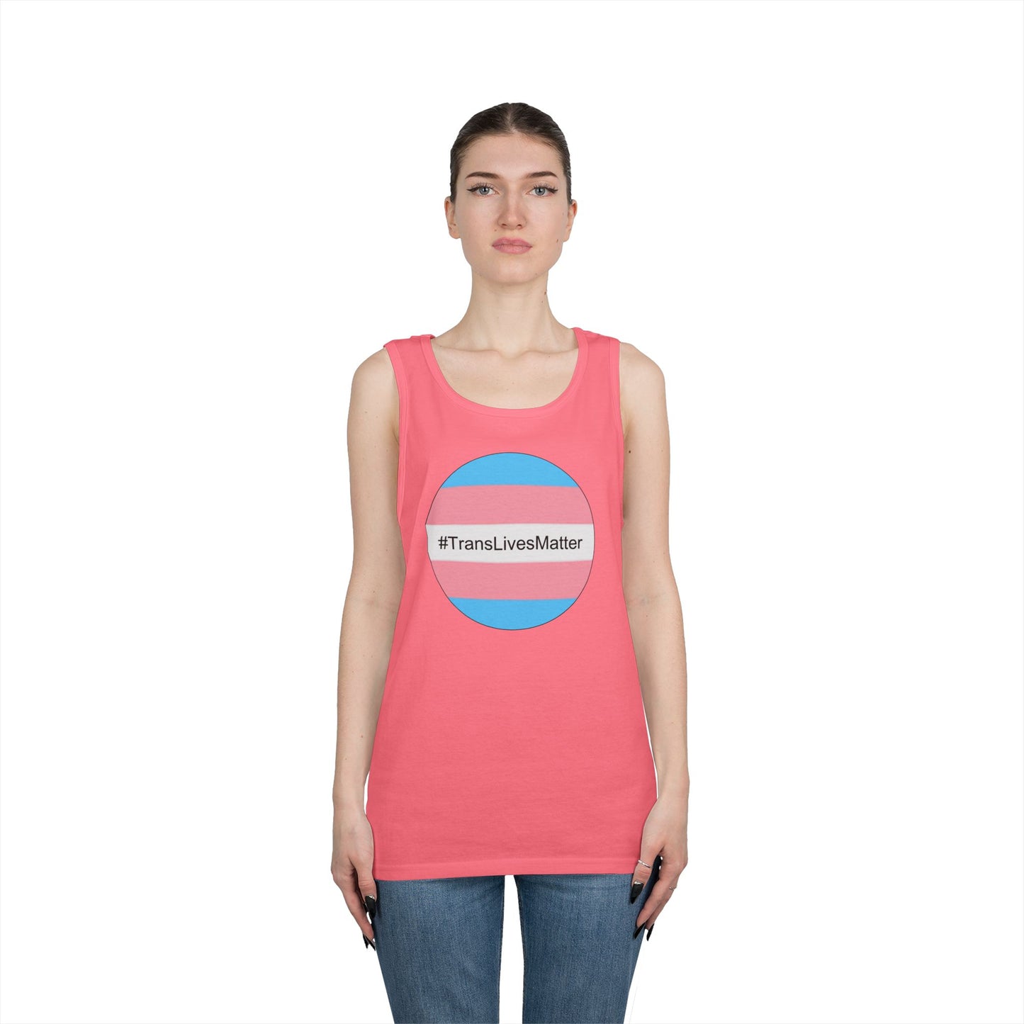 Trans Lives Matter Unisex Heavy Cotton Tank Top
