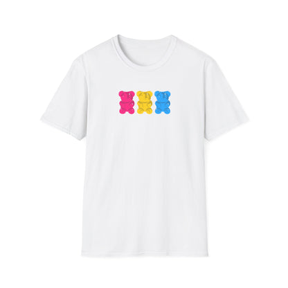 Pansexual Pride Gummy Bears Unisex Softstyle T-Shirt