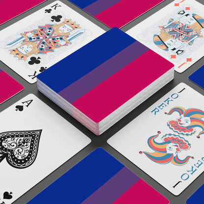 Bisexual Pride Flag Playing Cards