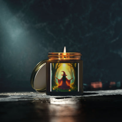 Forest Witch Meditation Scented Candles, Coconut Apricot Wax (4oz, 9oz)