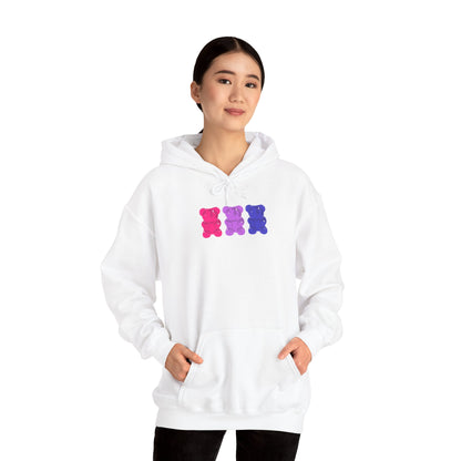 Bisexual Pride Gummy Bears Unisex Heavy Blend™ Hooded Sweatshirt