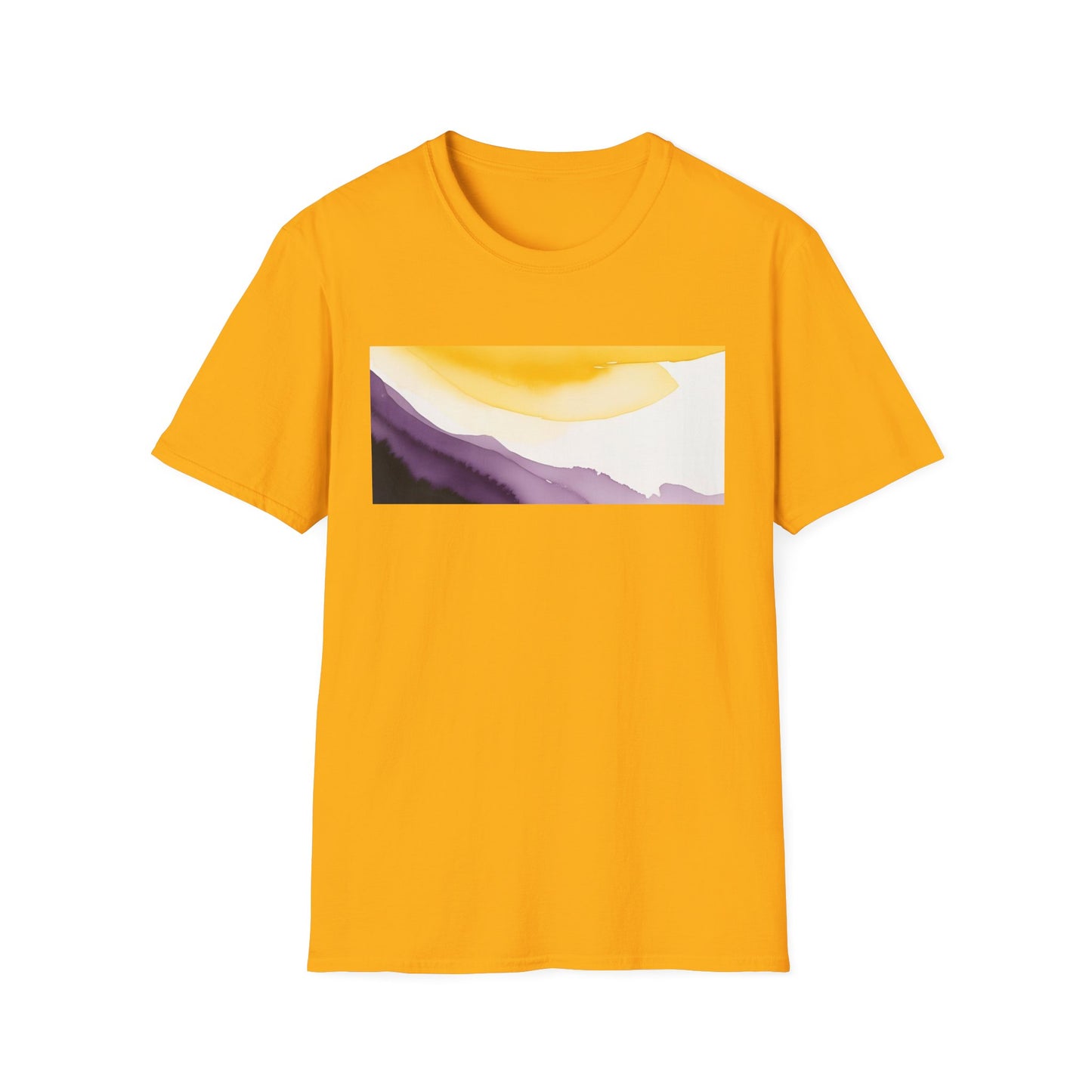 Nonbinary Pride Watercolor Unisex Softstyle T-Shirt