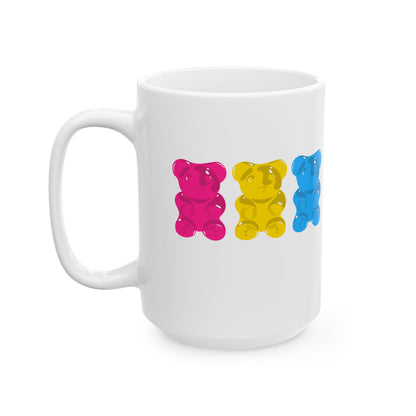 Pansexual Pride Gummy Bears Coffee Mug (11oz/15oz)