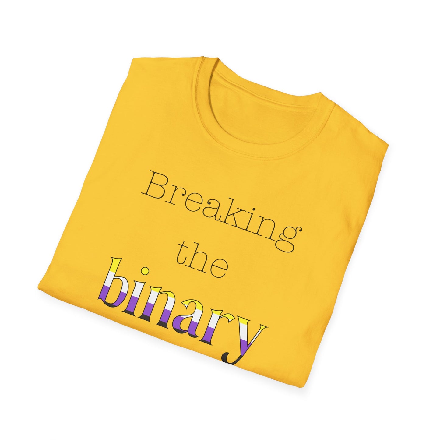Breaking the Binary Pride Unisex Softstyle T-Shirt