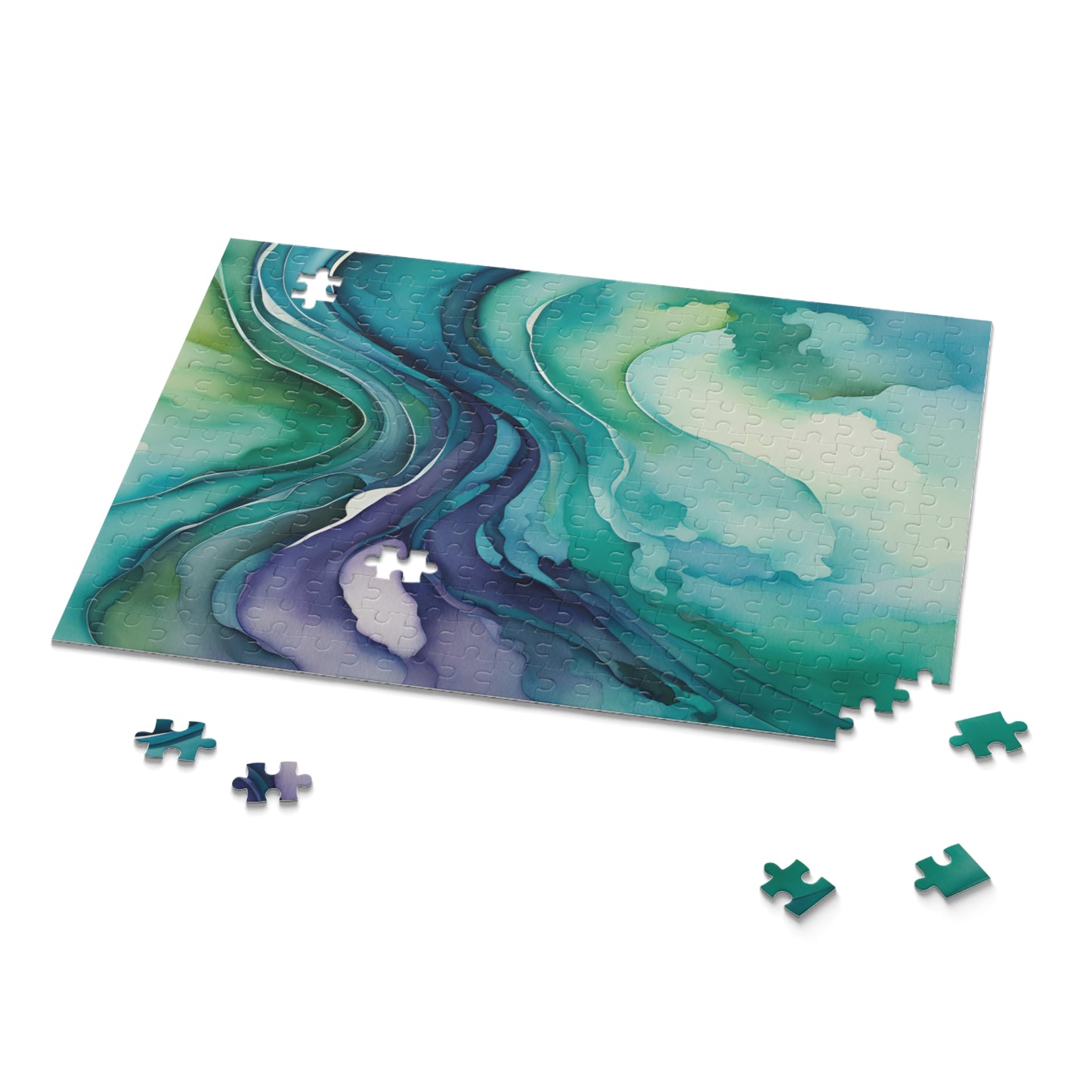 Watercolor Waves Puzzle (120, 252, 500-Piece)
