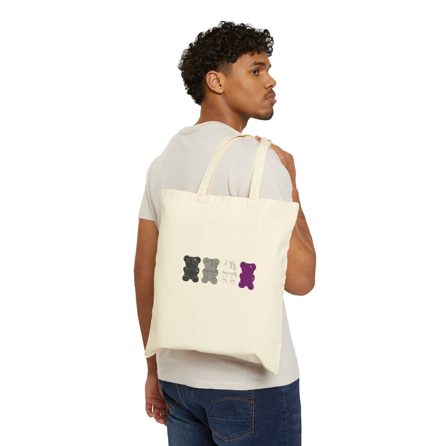 Asexual Pride Gummy Bears Canvas Tote